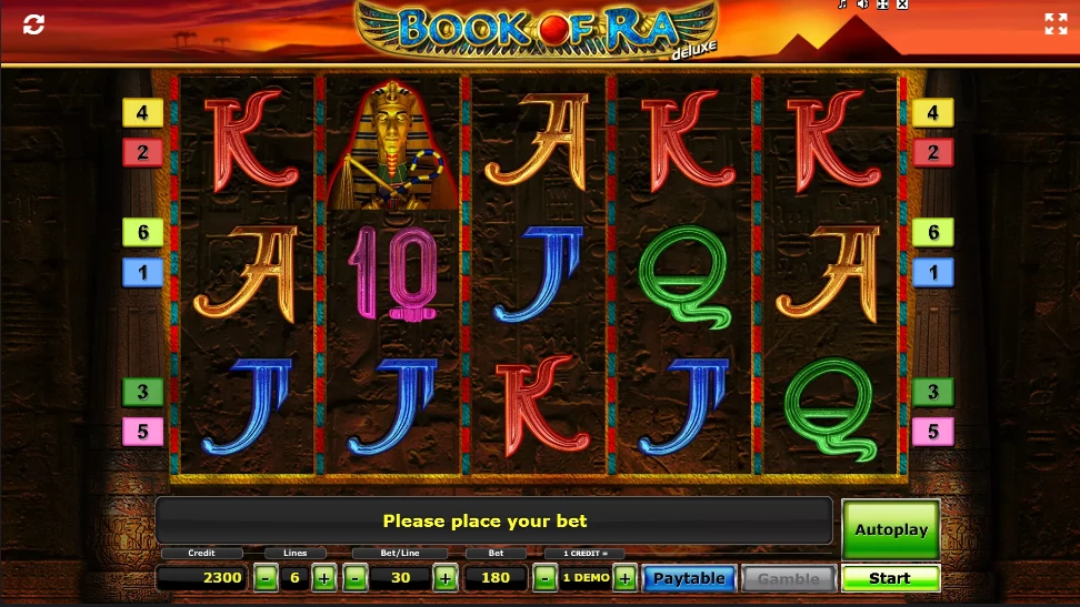 Book of Ra deluxe winning strategy